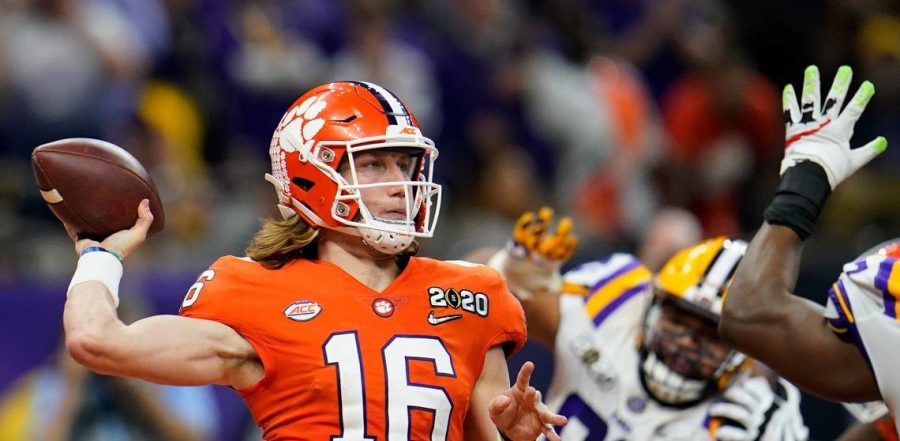 Trevor Lawrence, who is projected as the #1 overall pick in all of my mock drafts