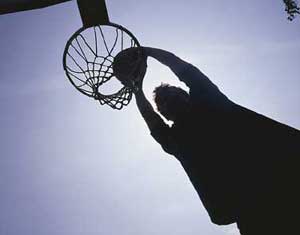 FLIGHT OF THE BASKETBALL PLAYER