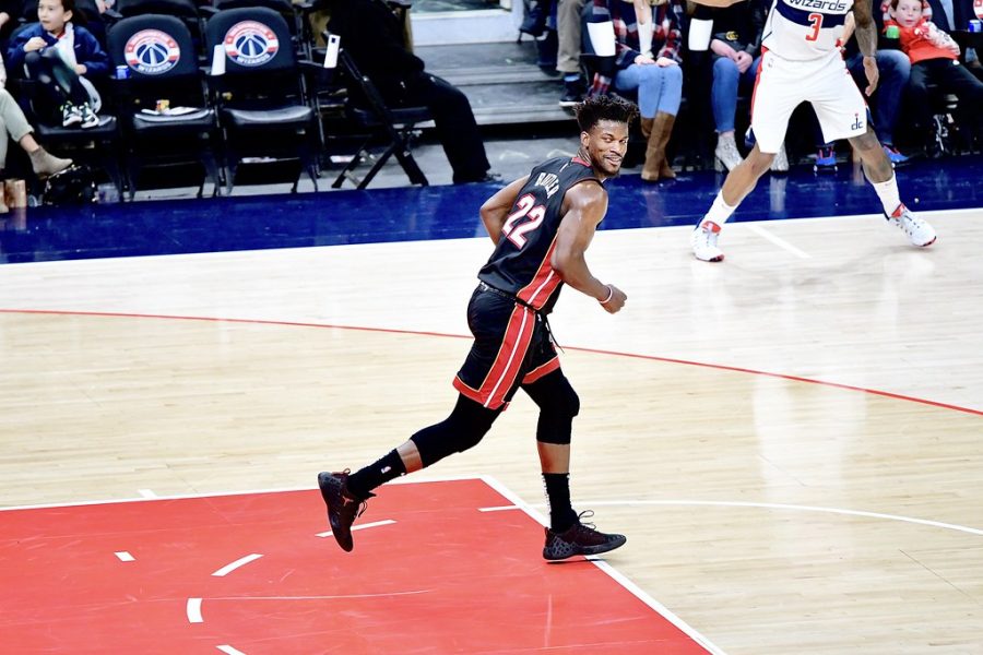 Jimmy Butler in action as a member of the Heat